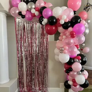 Organic Balloons Demi-arch