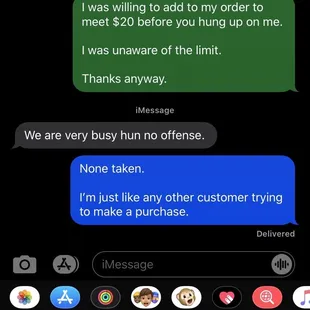 closed from walk ins..a visual as to how they're trying to offer delivery service during quarantine but declining business at the same time.