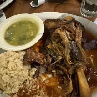 Best lamb shank. This is a true Mexican dish. El mejor Cordero estilo Mexicano.