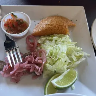 One of the two empanadas, very authentic and yummy
