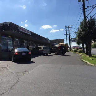 outside, sushi and sashimi