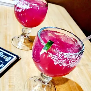 Prickly Pear Margaritas! House Made Mix with REAL  Fruit!