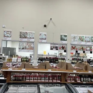 the inside of a grocery store