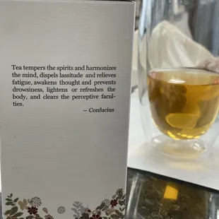 Delicious tea in a double walled glass. #chai #cardamom