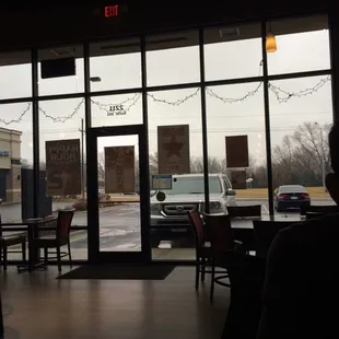 a view of the outside of the restaurant