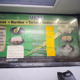 Menu Selections