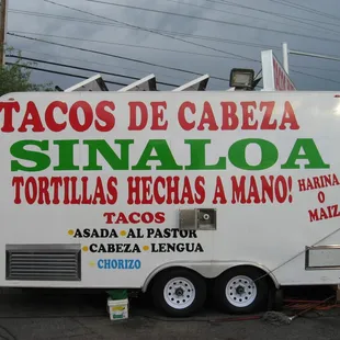 The back of the food wagon.