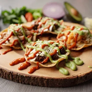 a plate of taco shells