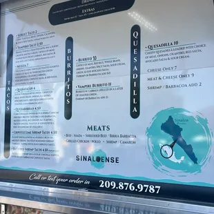 menu, sushi and sashimi