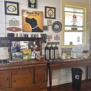 Self service area- so cute!