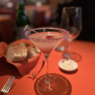 Raspberry lemoncello drop