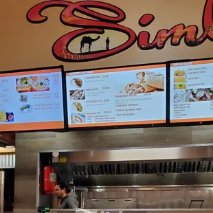 Menus at Sinbad Express