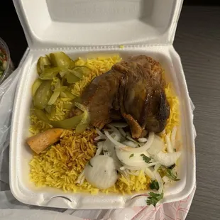 Lamb shank, Zataar Manakeesh