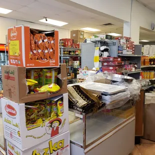 a variety of food items