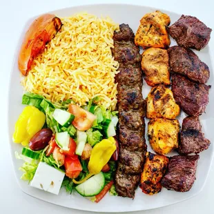 Mixed grill plate