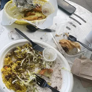 Chicken Shawarma Baskit ( Fries A drink )