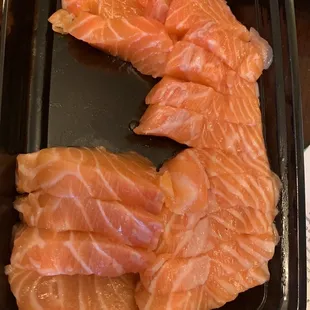 Sashimi grade salmon
