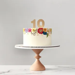 Spring Day design with custom number topper