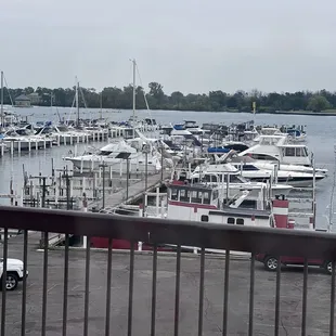 A view of the marina