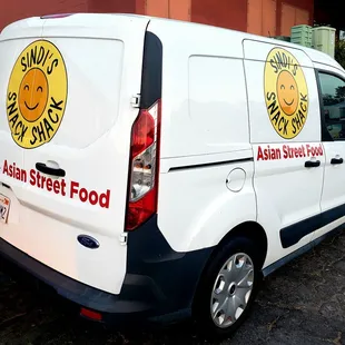 Sindi's Snack-mobile. Food for your next catered event could be delivered in this vehicle.