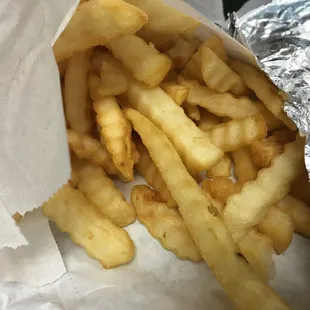 Crinkle-cut fries