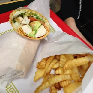 California chicken wrap
