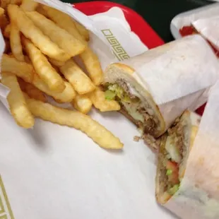 Lunch special cheese steak sub! Delicious