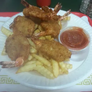 Jumbo fried shrimp platter
