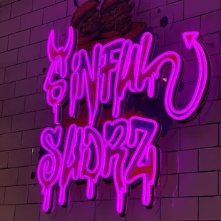 Sinful Slidrz Neon Sign