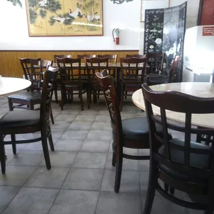 tables and chairs