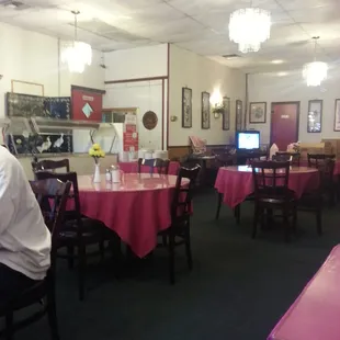 Inside dinning area.
