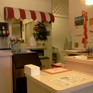 the counter area