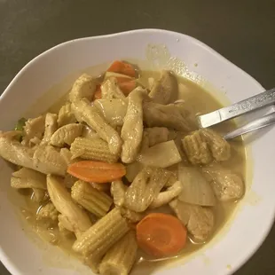 Signapore curry with chicken