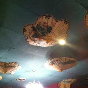 Inside interior ceiling