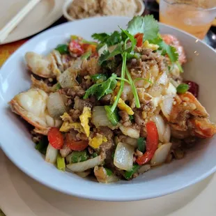 Chili lobster w/fried rice....superior, authentic, &amp; delicious!