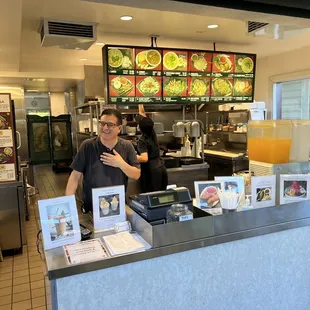 Mango Refresher and menu
