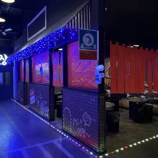 the entrance to the venue