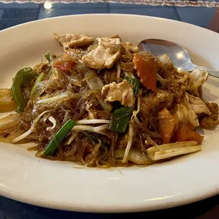 Pad Woodsen with Pork (Lunch Menu)