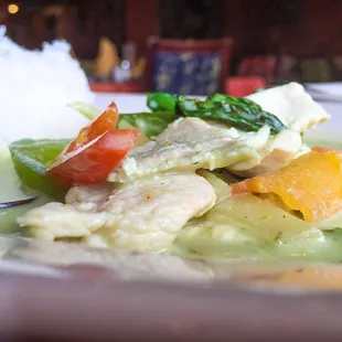 Green curry lunch special