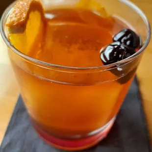 IWAI OLD FASHIONED  Bitters, simple syrup, cherry and Japanese whisky.