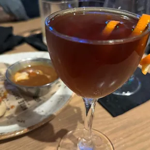 I can't recall but it was recommended for me and it was like a coffee tasting bourbon which was a great end to all the foodddd