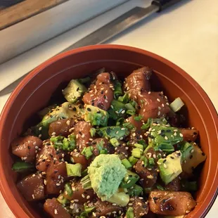 Poke Bowl from local tuna