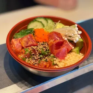 Maguro Bowl Special visit our website and order online at www.singlefinobx.com (takeout &amp; delivery)
