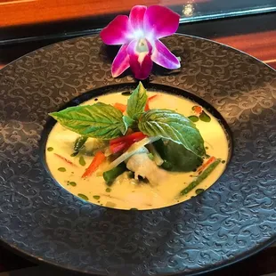 Chicken green curry