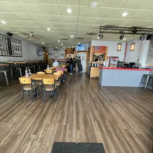 Inside of the restaurant