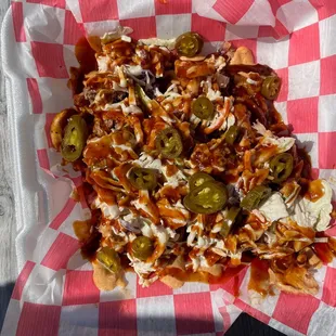 Loaded pulled pork fries... delicious!
