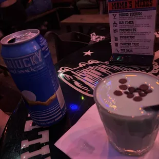 Beer &amp; mint chocolate chip frozen (1st