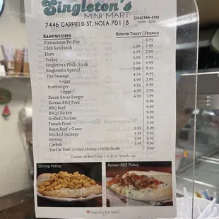Menu page 2