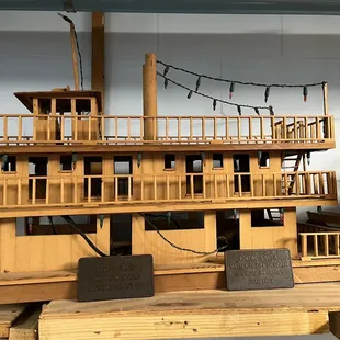 One of the boats in the display