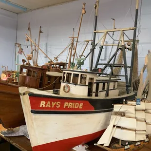 Wooden boat collection